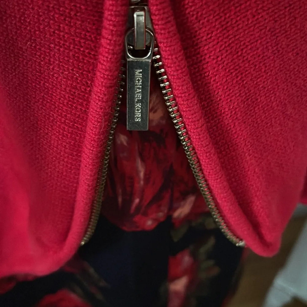 Michael Kors Red Tunic Sweater - Picture 5 of 11